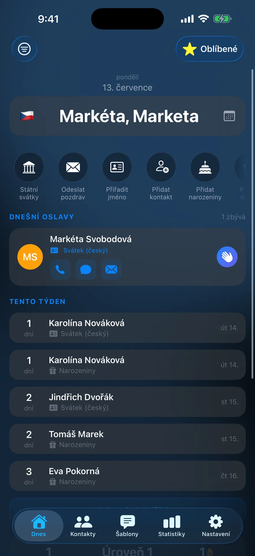 Vidíte, kdo dnes slaví
